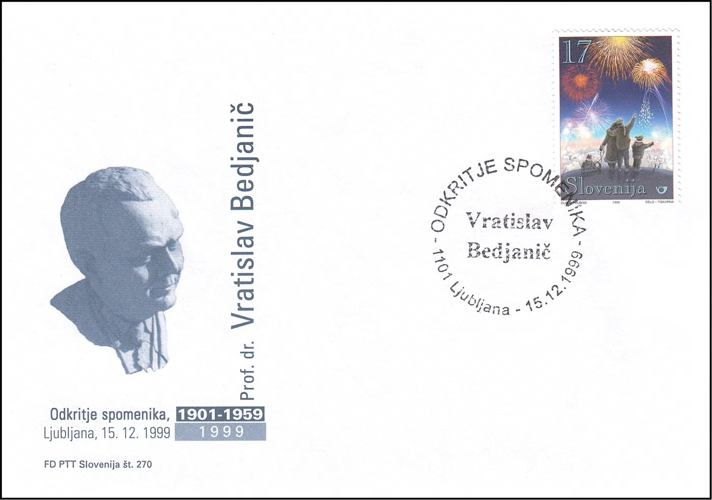 ODKRITJE SPOMENIKA VRATISLAV BEDJANIČ 1909 - 1959